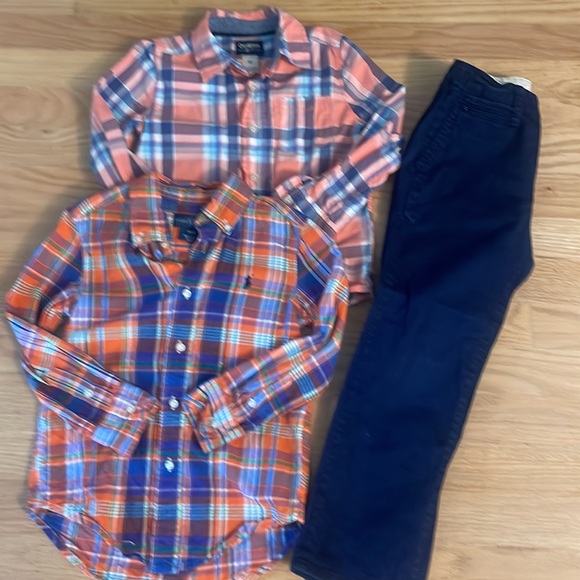 Ralph Lauren Boys Handsome Button Down Shirt and Khakis Bundle, size: 4/5 - Picture 10 of 11